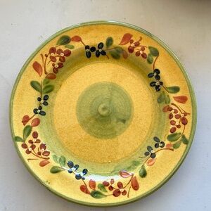 Terre Provence hand-painted 9” salad plate.  Like new condition
